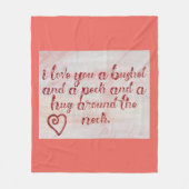 Ik hou van je deken (Voorkant)