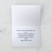 Ik hou van je. Denim Pattern Valentijnsdag Feestdagen Kaart (Binnen)