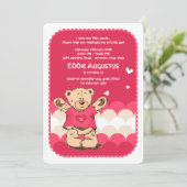 Ik hou van je deze grote uitnodiging (Staand voorkant)