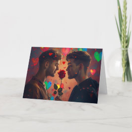 Ik hou van je digitale kunst print bedankkaart