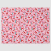 Ik hou van je dikke Valentijnsdag Deer Pattered Tissuepapier (Voorkant)