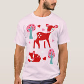 Ik hou van je dikke Valentijnsdag. T-shirt (Voorkant)