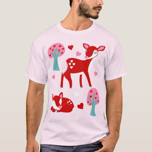 Ik hou van je dikke Valentijnsdag. T-shirt (Voorkant)