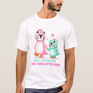 Ik hou van je, Dino-Mom! Gepersonaliseerd T-shirt" T-shirt