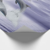 Ik hou van je dolfijnen cadeaupapier (Hoek)