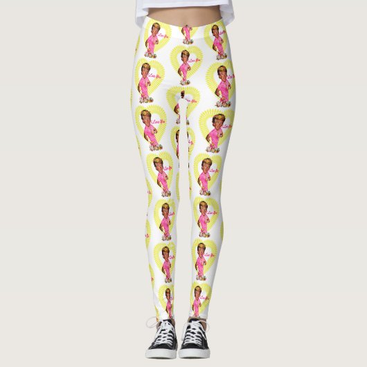 ik hou van je donald trump leggings (Voorkant)