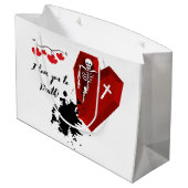 "Ik hou van je dood" Valentijn Dag Groot Cadeauzakje (Achterkant Gekanteld)