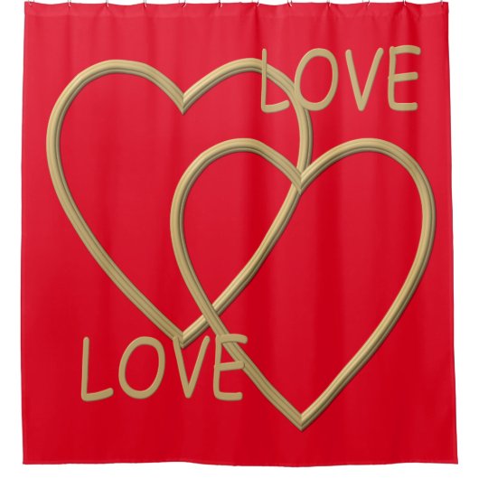 Ik hou van je douchegordijn (Voorkant)