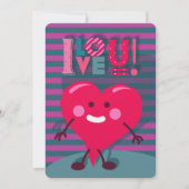 Ik hou van je! Echt waar. | U past Valentijn aan Feestdagenkaart (Voorkant)