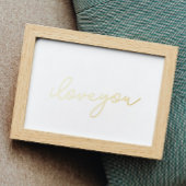 Ik hou van je | EDITABELE TEKST GOLD WALL Folie Afdrukken