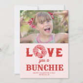 Ik hou van je een bunchie punny Valentijn Kaart (Voorkant)