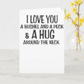 Ik hou van je, een bushel en een knuffel rond de kaart (Gele Bloem)