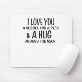 Ik hou van je, een bushel en een knuffel rond de muismat (Met muis)