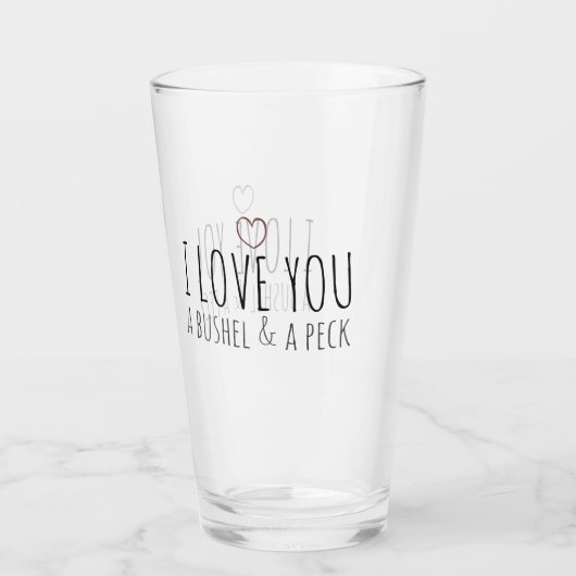 Ik hou van je, een bushel en een peck glas (Achterkant)