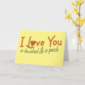 Ik hou van je, een bushel en een peck kaart (Gele Bloem)