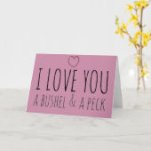 Ik hou van je, een bushel en een peck kaart (Gele Bloem)