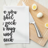 Ik hou van je, een bushel en een peck Towel. Theedoek (Quarter Fold)