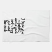Ik hou van je, een bushel en een peck Towel. Theedoek (Horizontaal)