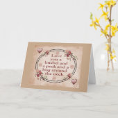 Ik hou van je, een bushel en een pik kaart (Gele Bloem)