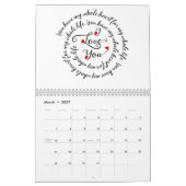 Ik hou van je... Een jaar van het houden van uitdr Kalender (Mar 2027)