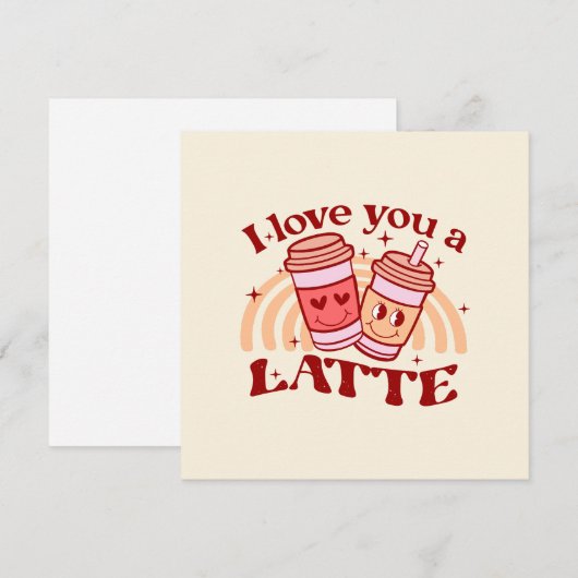 Ik hou van je een latte (Voorkant / Achterkant)