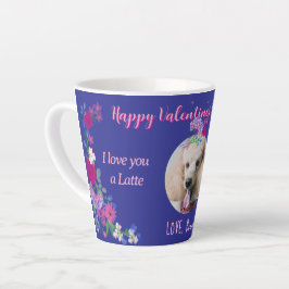 Ik hou van je een latte aangepaste Valentijn van C Mok