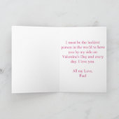 Ik hou van je, een Latte Funny Coffee Valentijnsda Feestdagen Kaart (Binnen)