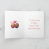 Ik hou van je een latte | Grappige romantische kof Kaart (Binnen)