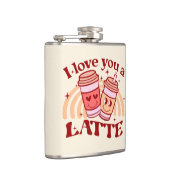 Ik hou van je, een latte heupfles (Rechts)