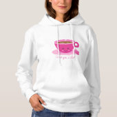 Ik hou van je, een latte hoodie (Voorkant)