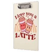 Ik hou van je, een latte klembord (Links)