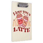 Ik hou van je, een latte klembord (Rechts)