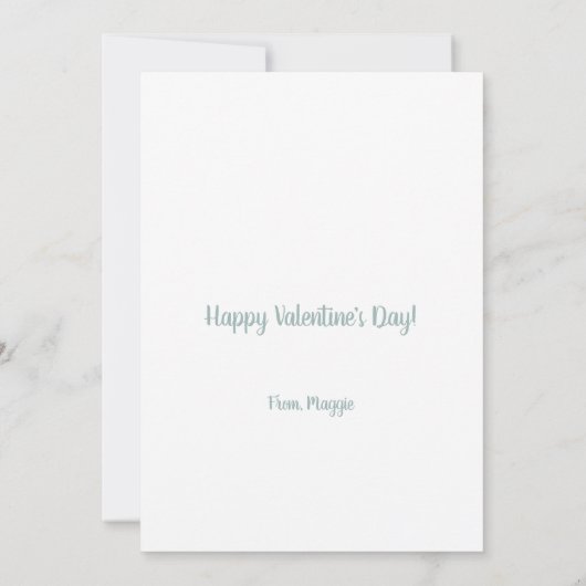 Ik hou van je een Latte koffiebeker Valentijn Feestdagenkaart (Achterkant)