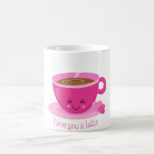 Ik hou van je, een latte koffiemok (Center)