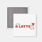 Ik hou van je een latte magneet (Voorkant / Achterkant)