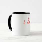 ik hou van je , een latte mok (Voorkant links)