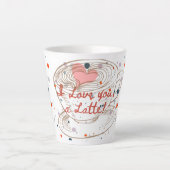 Ik hou van je een latte mok latte mok (Voorkant)