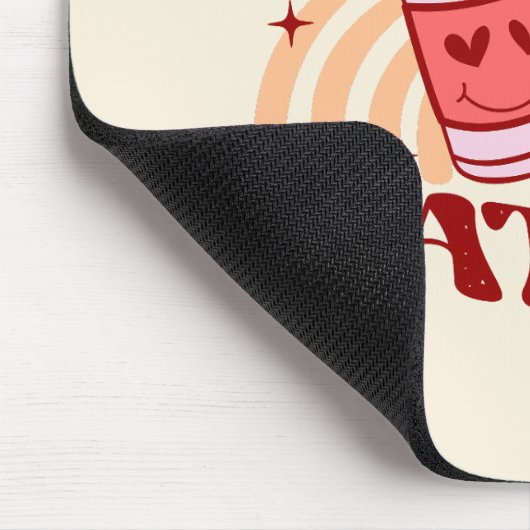 Ik hou van je, een latte muismat (Hoek)