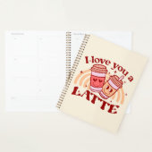 Ik hou van je, een latte planner (Display)
