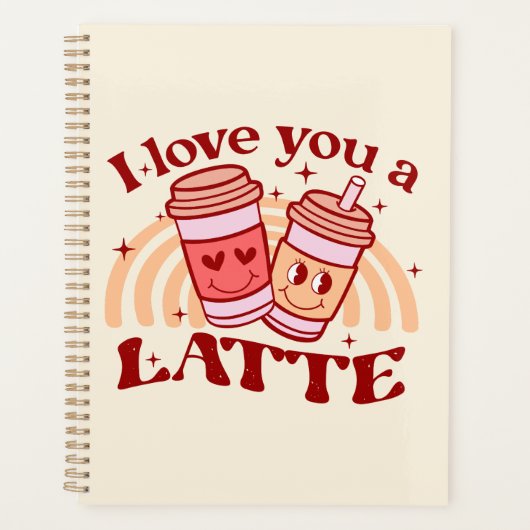 Ik hou van je, een latte planner (Voorkant)