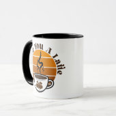 Ik hou van je een latte schattige kawaii mok (Voorkant links)