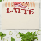 Ik hou van je, een latte theedoek (Gevouwen)