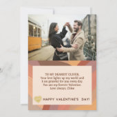 Ik hou van je een latte Valentijnsdag aangepaste f Kaart (Achterkant)