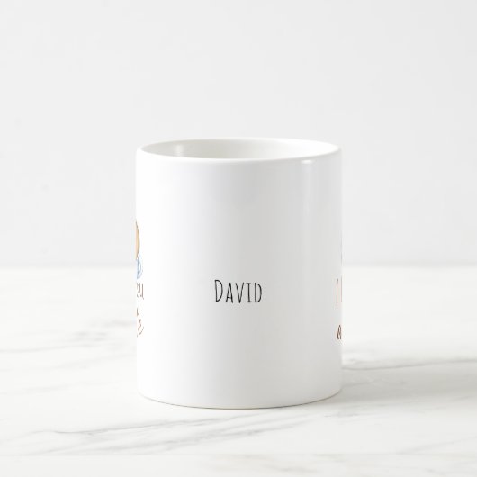 Ik hou van je een Latte Valentijnsdag Mok (Center)