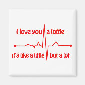 Ik hou van je, een leuke romantische meme. magneet (Voorkant)