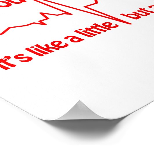 Ik hou van je, een leuke romantische meme. poster (Hoek)