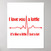 Ik hou van je, een leuke romantische meme. poster (Voorkant)