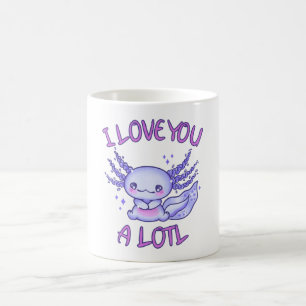 Ik hou van je, een lol-Axolotl in liefde Koffiemok