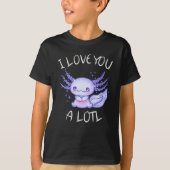 Ik hou van je, een lol-Axolotl in liefde T-shirt (Voorkant)