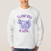 Ik hou van je, een lol-Axolotl in liefde T-shirt (Voorkant)